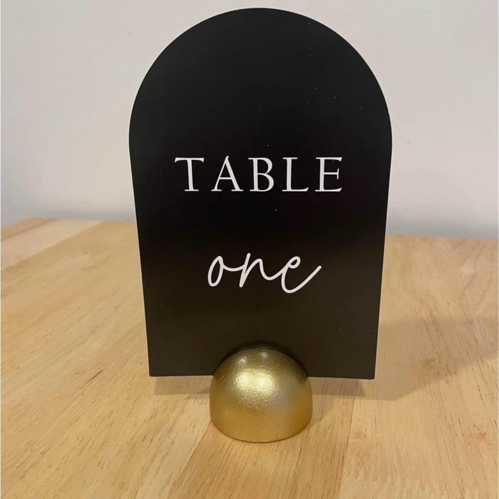 Wedding table numbers